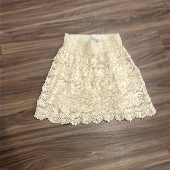 blue island Dresses & Skirts - Blue Island Cream Mini Skater Skirt